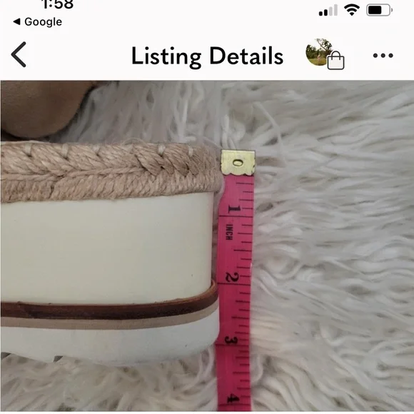 Marc Fischer LTD Gellyn Espadrille platform sandal size 7.5 - Picture 8 of 10